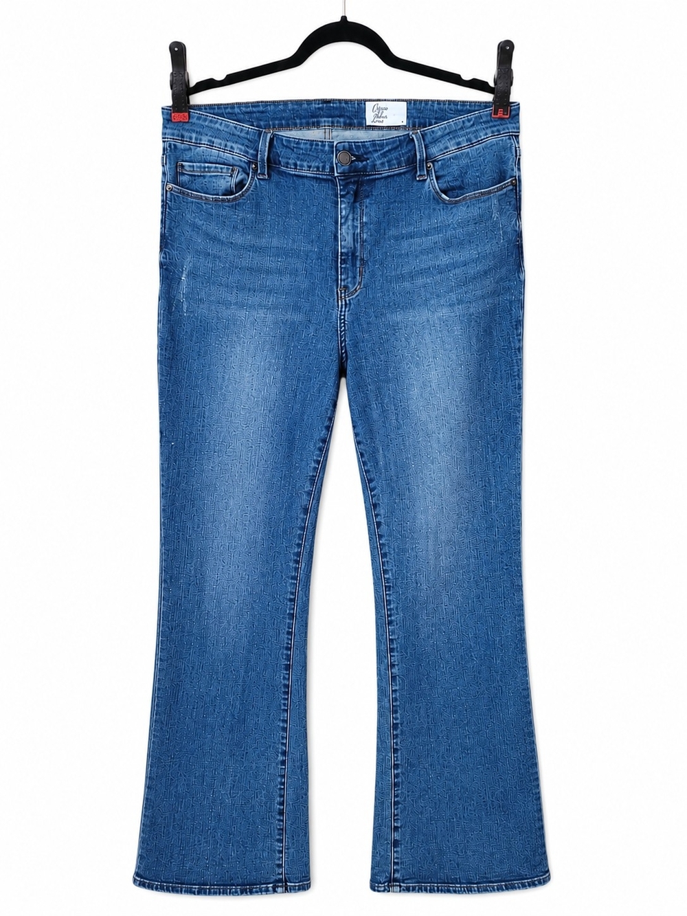 Cosmic Blue Love Women’s Blue Stretch Bootcut Jeans